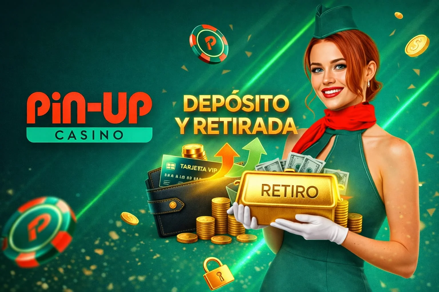 Mujer con caja de retiro.